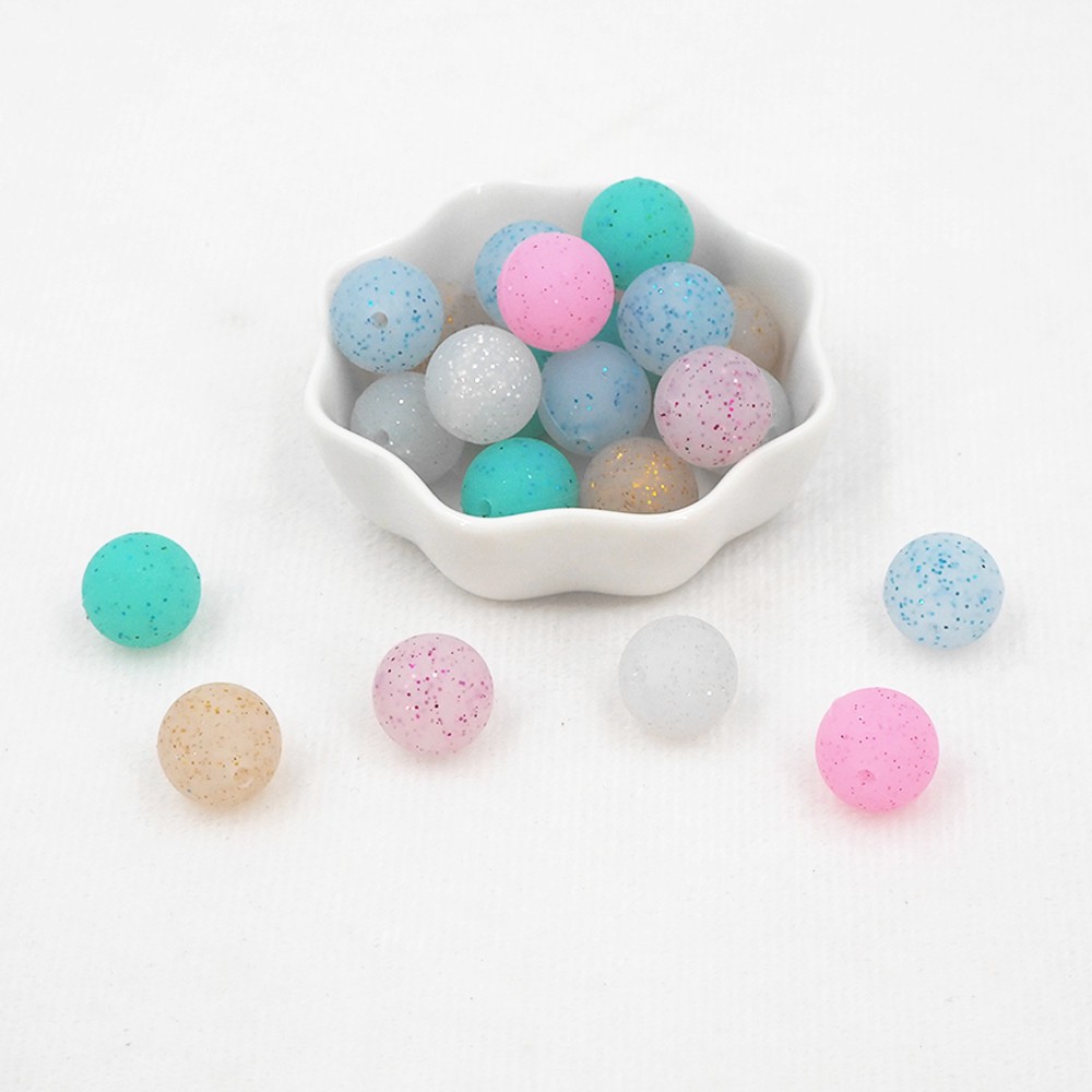 Chenkai 100pcs 12mm Silicone Beads Round Shape Beads BPA Free Teething Infant Chew Doll Pendant Pacifier Toy Accessories