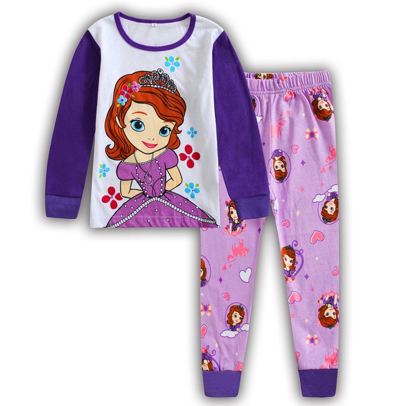 New Children's Rapunzel Clothing Set Boys Sleepwear Clothes Kids Pajamas Set Baby Girls Cotton Pajamas Cartoon Pajamas