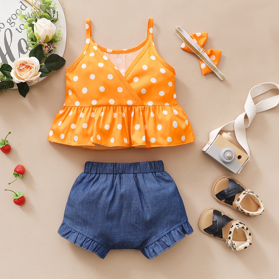 Baby Summer Clothes 0-3Y Baby Kids Baby Girls Clothes Yellow Sunflower Tops T-shirt Floral Bow Pants 3pcs Outfits Set