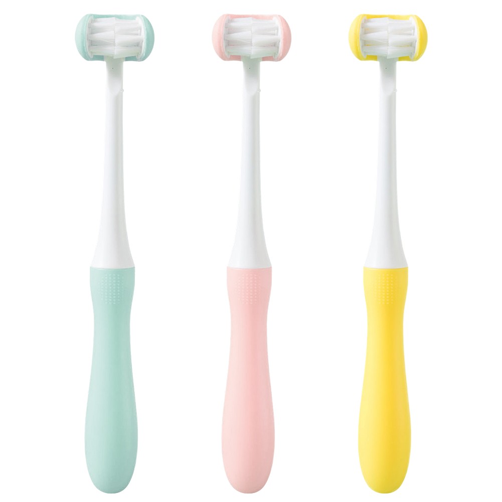 Baby Training Toothbrush Oral Care Baby Toothbrush Safety Triple Ribbon Brush Kindergarten Oral Health Care Products