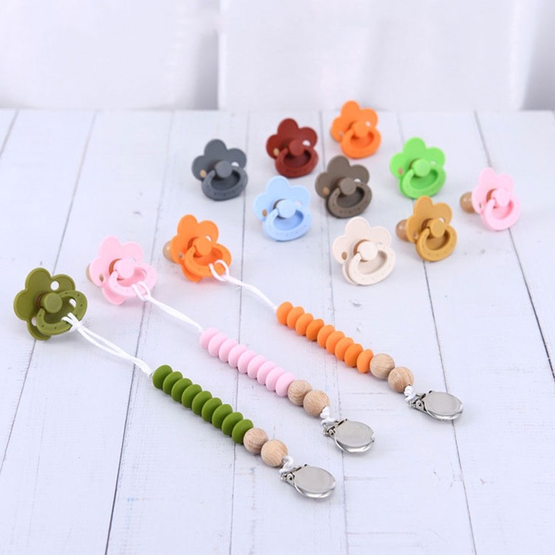 Baby Soft Silicone Pacifier Teether Soother Doll Nipple Newborn Infant Nursing Chew Oral Care Toys