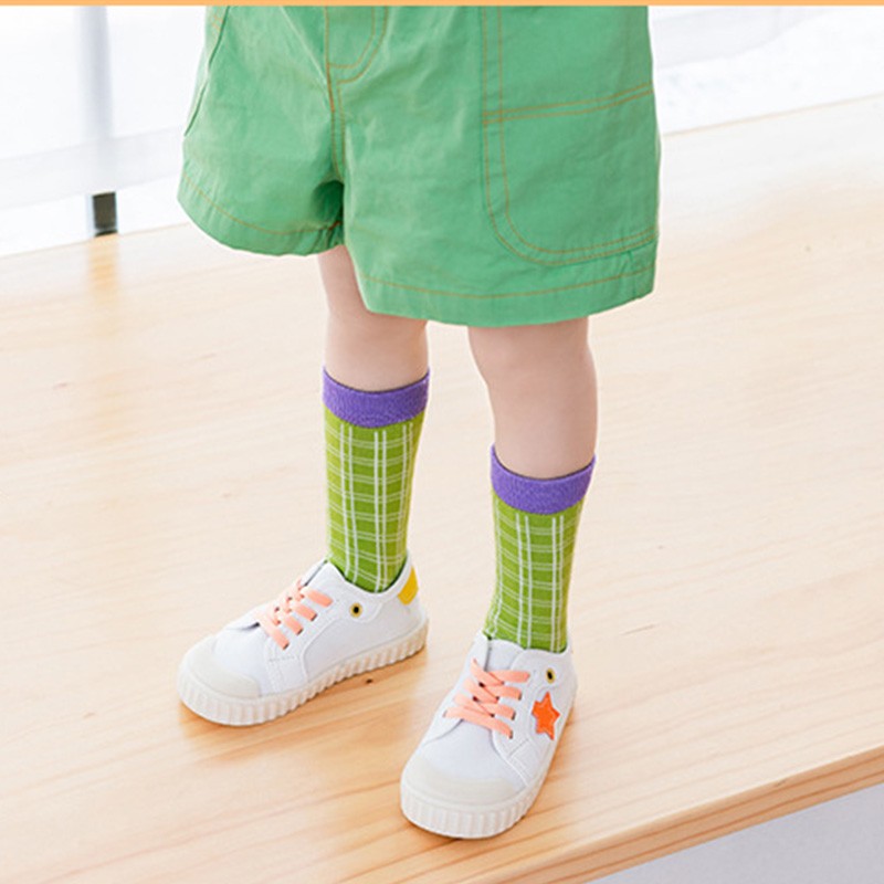 3pcs/lot Spring and Autumn 3-8T Children's Socks Baby Girls Mid Tube Socks Toddler Socks Comfortable Soft Picnic Infant Socks