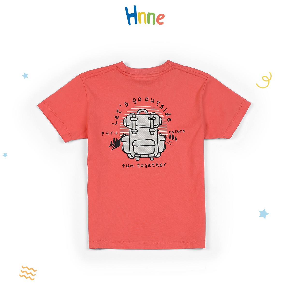 Hnne Summer 2021 New Letter Print Kids T-Shirt 100% Cotton Breathable Tops Boys Girls Unisex T-Shirt HK210424