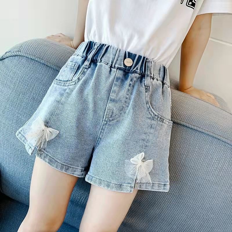 2022 Kids Baby Girl Summer Denim Clothes Shorts Shorts Jeans Children's Clothing Girl Casual Short Pants Infant Bottoms 3 -12Yer