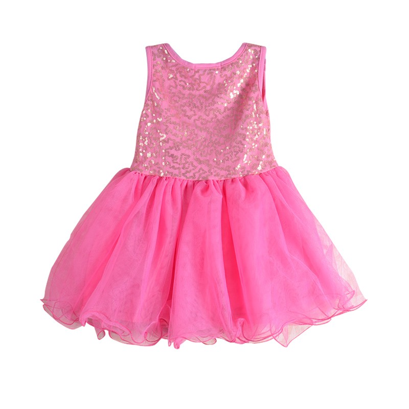 Summer Patchwork Mesh Princess Dress Sleeveless Party Dress Embroidered Baby Dress Children's Clothing