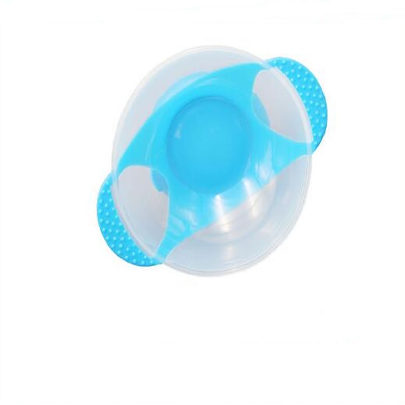 Children's Plate Suction Cup Bowl Infant Toddler Baby Baby Feeding Training Bowl Cartoon Binaural Baby Feeding Tableware