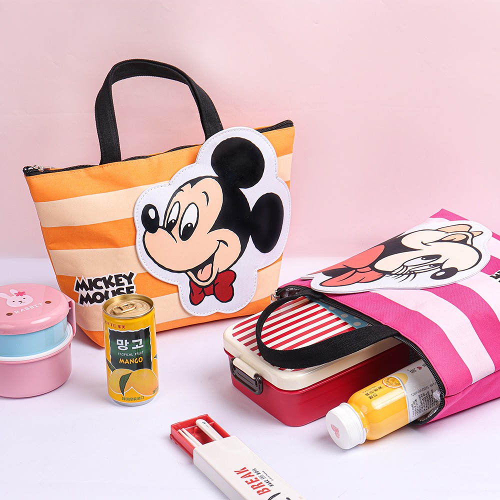 Disney Mickey Portable Lunch Bag Lunch Bag Large Capacity Lunch Storage Bag Insulation Bag