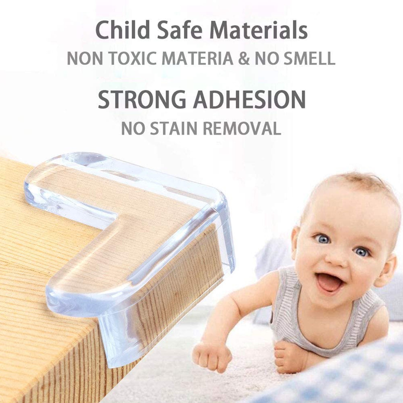 24pcs Baby Baby Safety Silicone Protector Table Corner Edge Protection Cover Children Anti Collision Angle Edge Guard