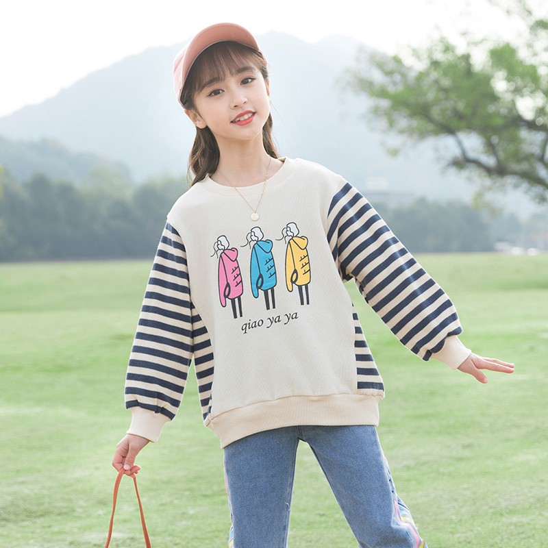 WKPK 4-18Year Girl Clothes New Spring Autumn Outdoor Casual Fashion Children Sportswear Cotton Comfortable Soft Kids Clothes