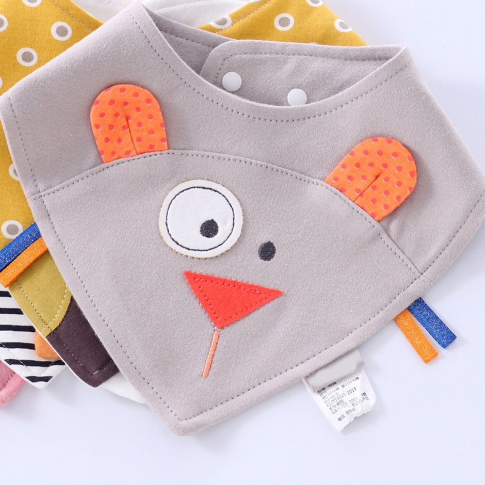 Baby Bibs Cartoon Animal Cotton Burp Cloths Waterproof Baby Feeding Bib Saliva Triangle Towel Infant Newborn Kids Stuff