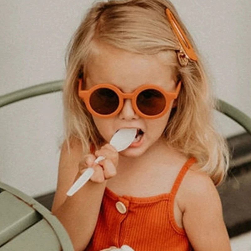 Kids Sunglasses Cute Round Sunglasses Child Colorful Toddler Glasses Eyewear UV400 Protection For Children Boys Girls