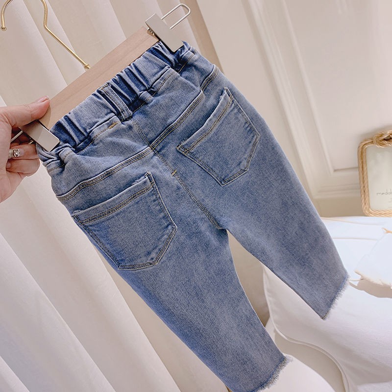 Spring Kids Clothes Baby Girls Pants Children's Clothing Fashion Floral Girls Pants Trousers Baby Kids Girls Daisy Jeans Pants