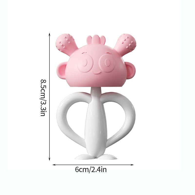 New Baby Teether Anti Eating Hand Teething Toys Silicone Kids Safety Molar Soother Gum Soother Creative Goods For Babies Nurse Gift