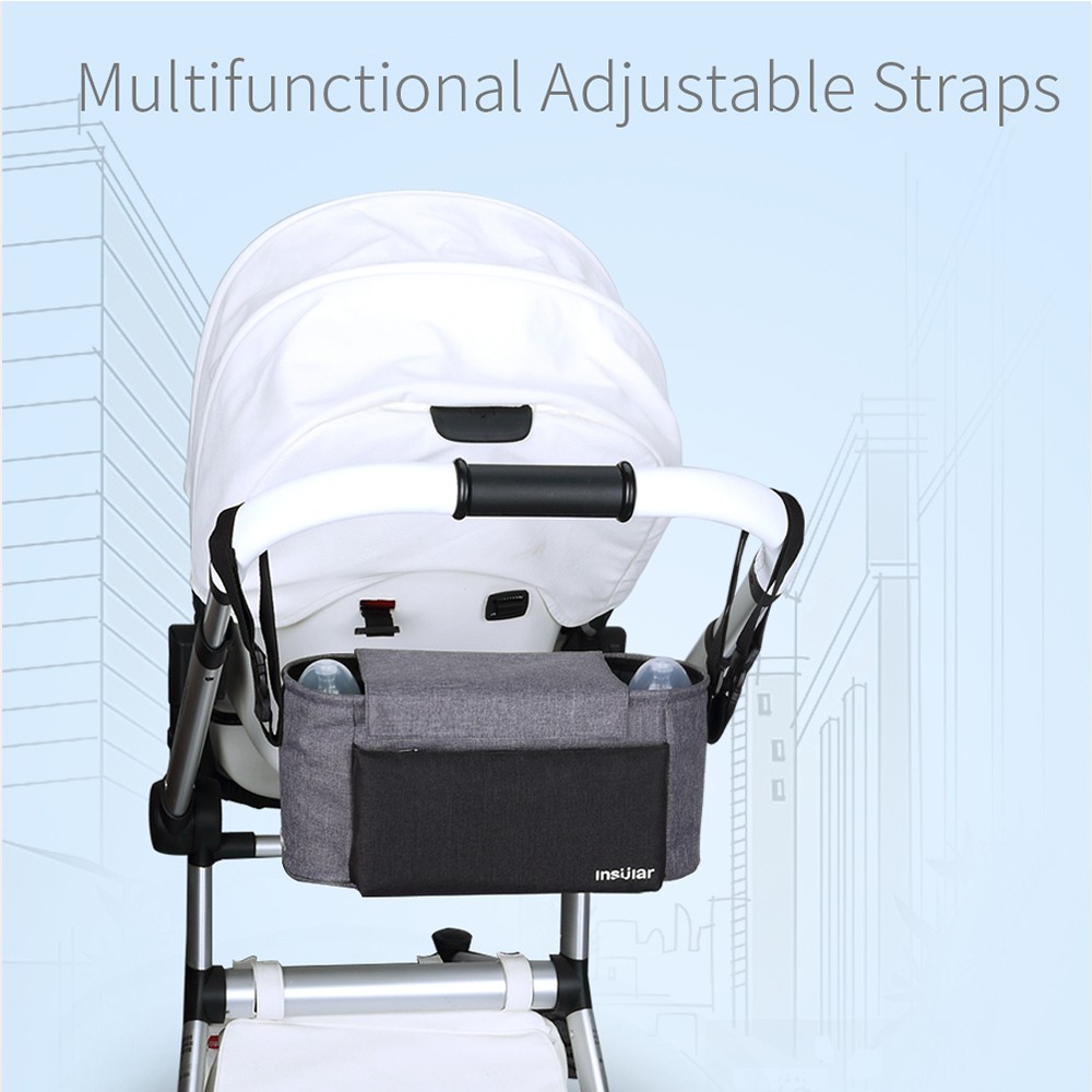 Baby Stroller Bag Baby Diaper Bag Multifunctional Mother Nappy Fashion Baby Hanging Storage Organizer Baby Care Bag