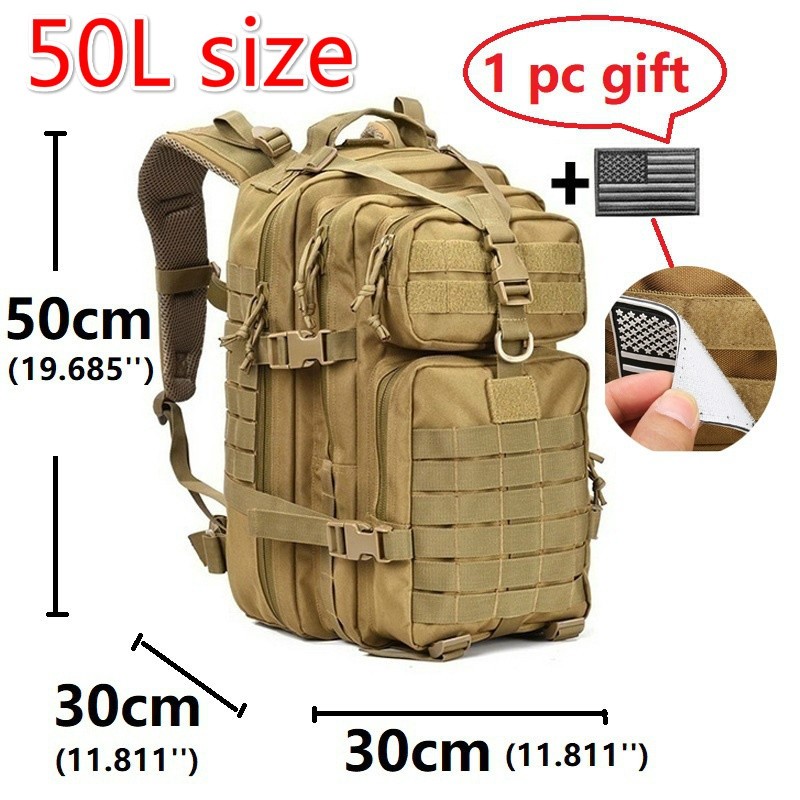 30L/50L 1000D Nylon Waterproof Backpack Outdoor Military Backpacks Tactical Sports Camping Hiking Trekking Hunting Hunting Bag