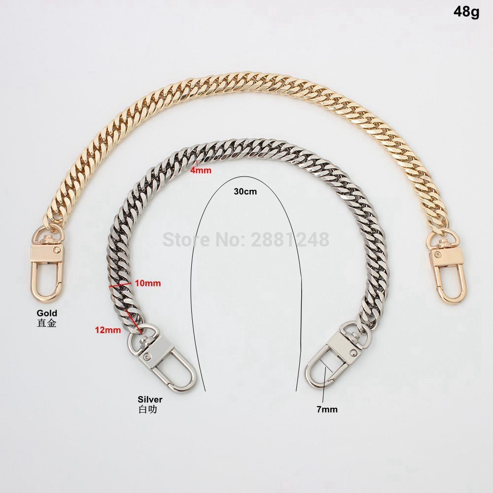 1-5pcs New 10mm Width DIY Bag Handle Accessory With Metal Chain For Handbags Hardware Accessories Bag Chains Repair Package