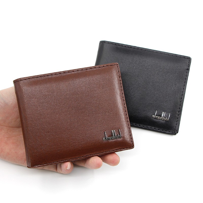 Business Men's Leather Wallets PU Leather for Men Credit ID Card Holder Solid Wallet Pockets Bags carteira portfel cartera hombre