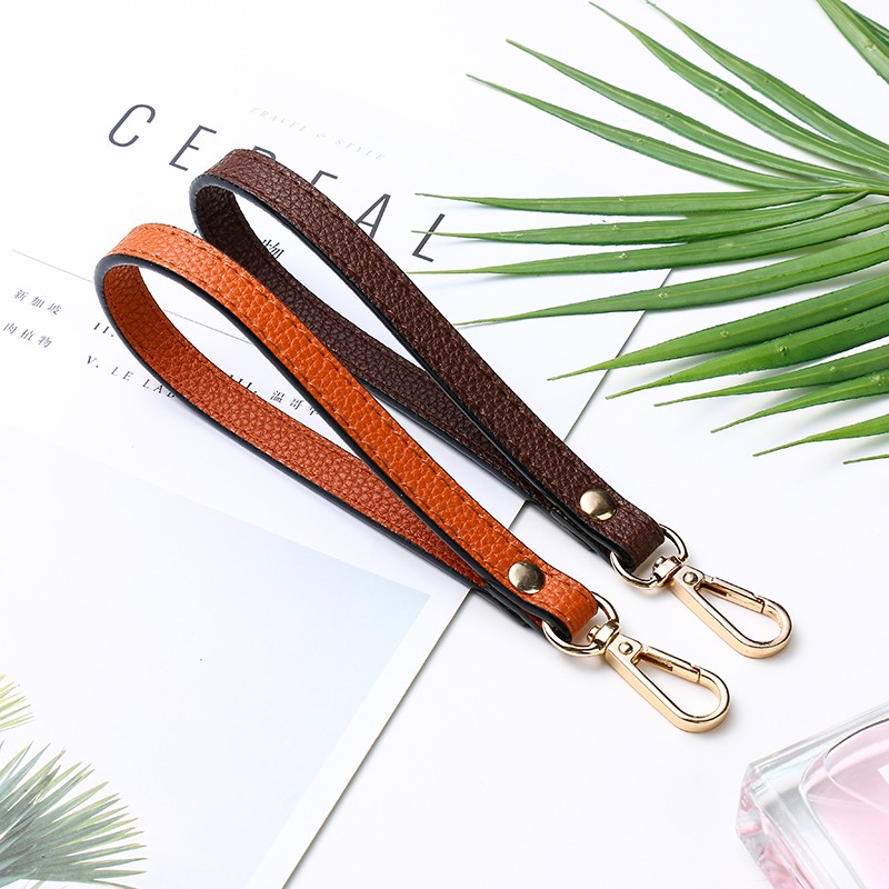 Wrist Bag Strap Handle Fashion PU Leather Women Girls Purse Strap Bag Small Bag Strap Solid Color Replacement Purse Strap