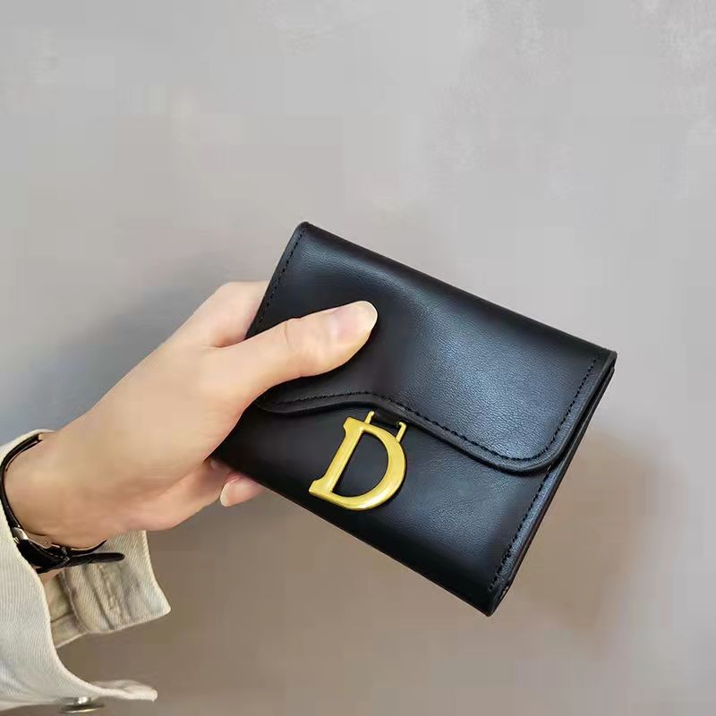 2021 new designer famous brand D style ladies wallet leather card bag all-match temperament women handbag