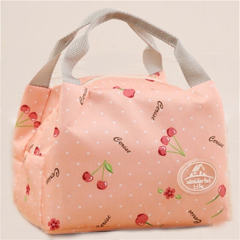 Fashion Portable Insulated Oxford Cloth Print Lunch Bag Thermal Food Picnic Lunch Bags For Women Kids Men Lunch Bag Tote