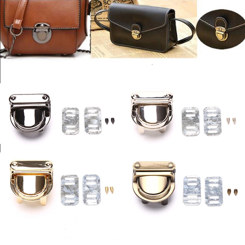 1PC Durable Metal Lock Padlock DIY Handbag Bag Purse Luggage Bag Accessories натомой Hacer Bolsos DIY Handbag Accessories