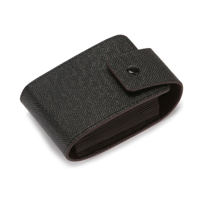 Men's and Women's PU Leather Card Holder, Multi-Pocket Protective Pocket Card Holder for Buses