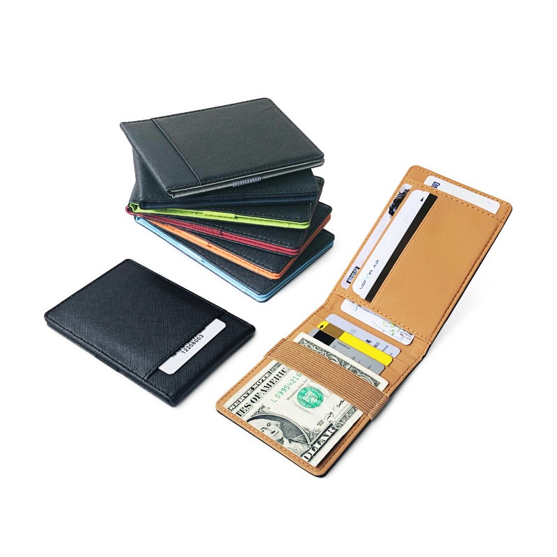 Fashion Mini Wallet Slim Money Wallet Coin Bag Multi Card Pocket Men Business Credit Card Holder Passport Clip Cash Organizer