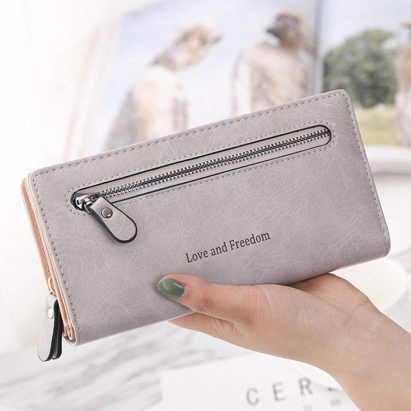 Fashion Women Wallets Card Holder Fashion Lady Purses Money Bags Coin Purse Woman Clutch Long Zipper Purse Burse Bags