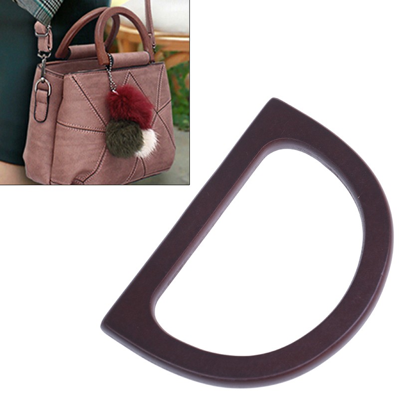 1Pcs Wooden Bag Handle Replacement For DIY Purse Making Handbag Shopping Bandolera Bolsas Bag Strap Сумка Luggage Handle