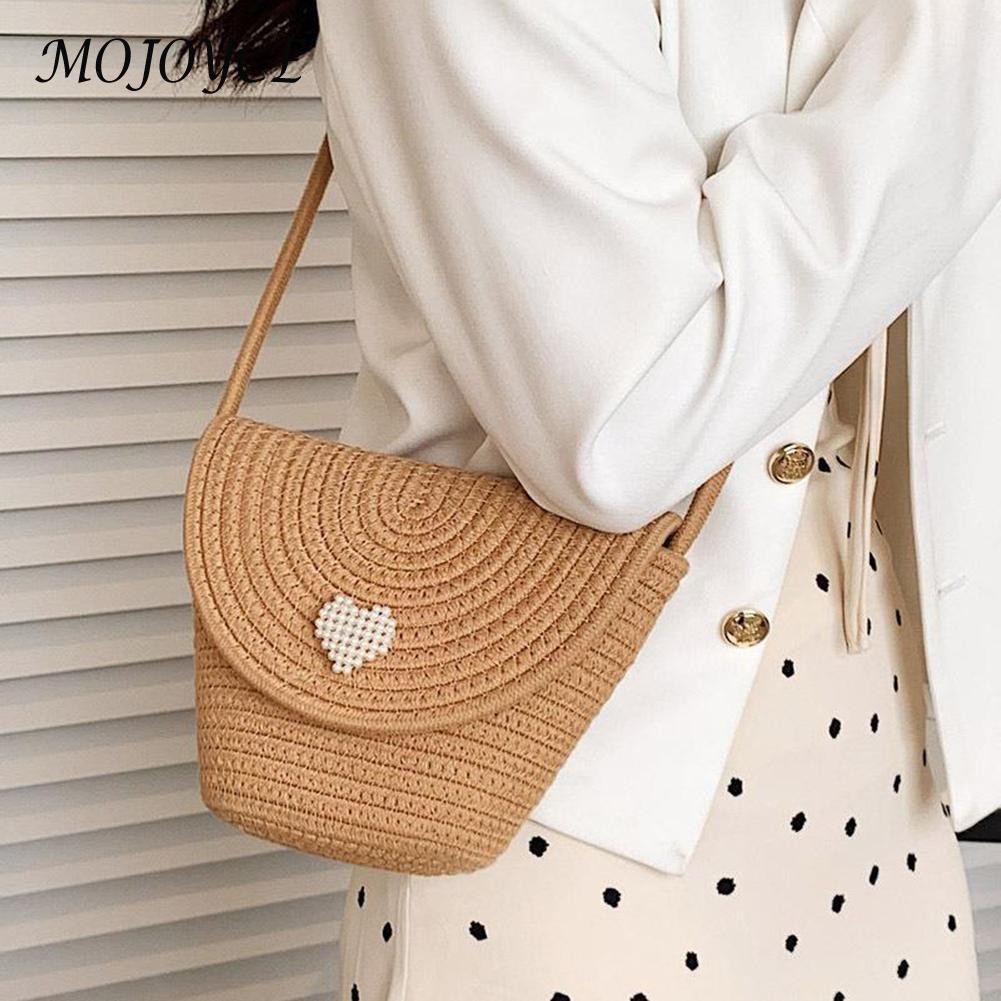 Female woven women's summer luxury jute handbag small shopping bag for women outdoor shopping travel gifts