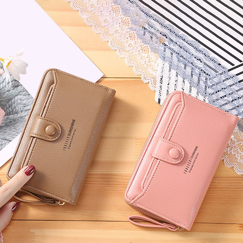 Brand Yellow Women Wallet Soft PU Leather Female Small Purse Hasp Card Holder Coin Short Wallets Slim Small Purse Zipper Keychain