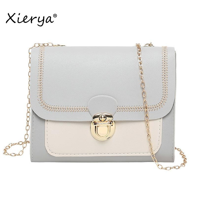 Xierya Fashion Small Square Box One Shoulder Messenger Bag Coin Purse New Fashion Women Bag Single Shoulder Clutch Bag