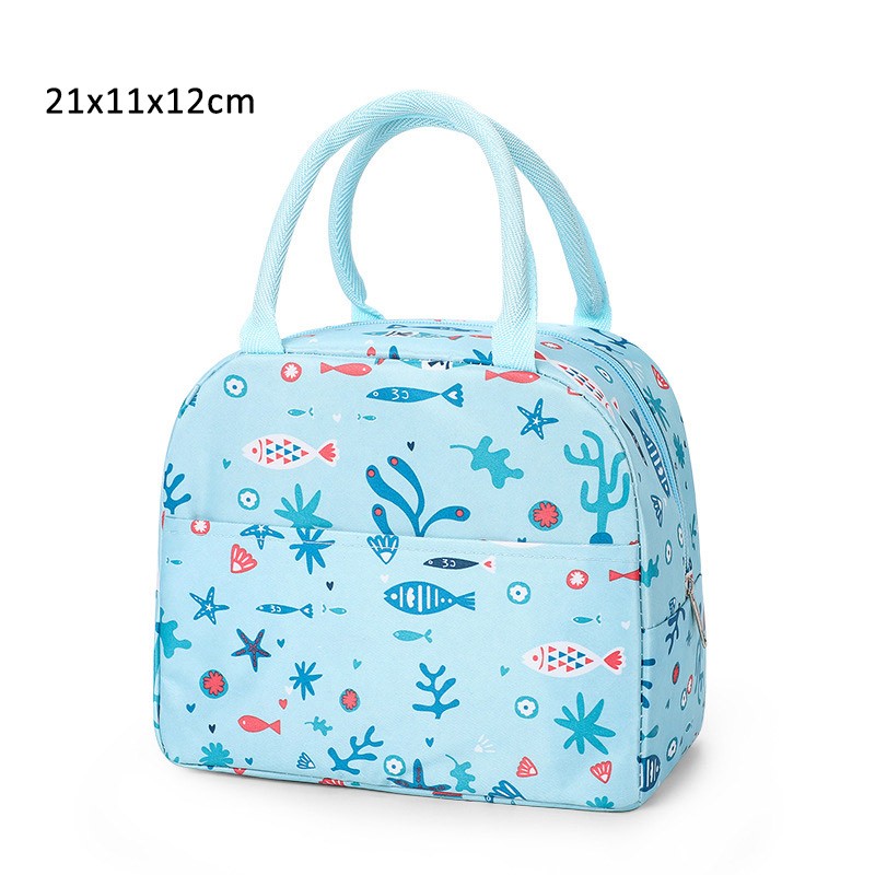 1Pcs Portable High-capacity Meal Bags For Picnic Travel Insulation Package Oxford/Aluminum Waterproof Kids Bento Cooler Bags