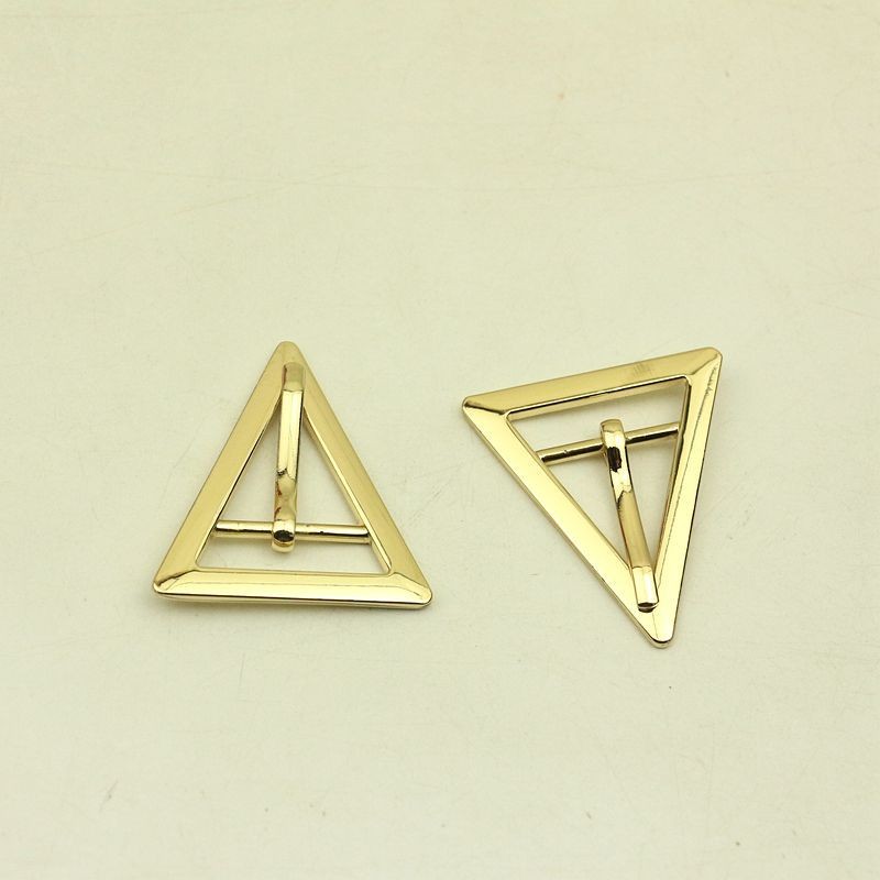 30pcs ID20mm Metal Flat Triangle Pin Buckles Strap Belt Adjust Adjuster Clasp Hook DIY Clothes Shoes Decoration Buckle