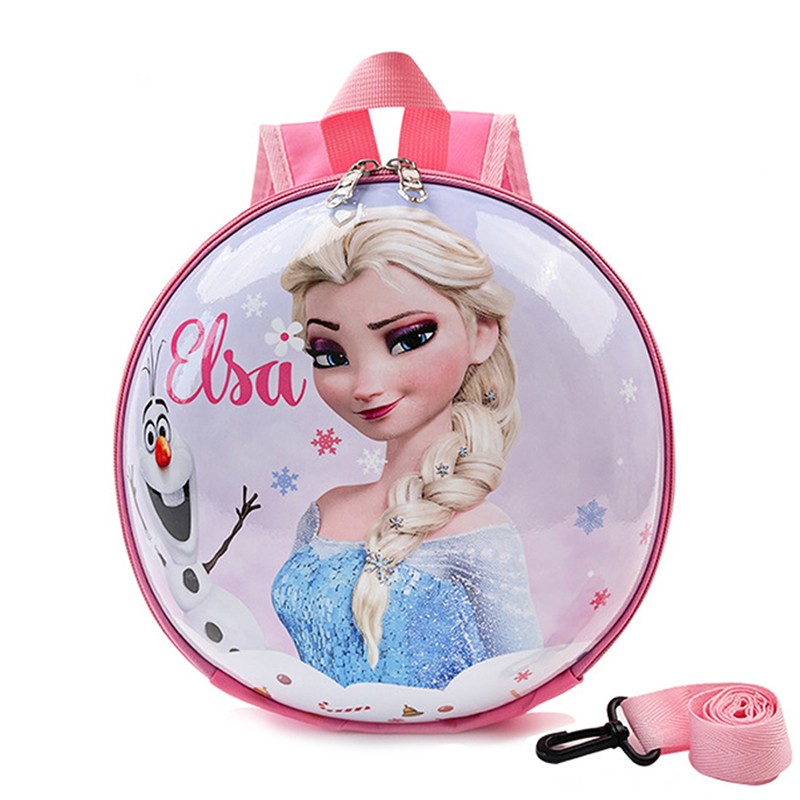 Kindergarten Schoolbag Girls Frozen Princess Elsa Backpack Cute Cartoon Kids Toy Bag Travel Backpack Shoulder Bag Messenger Bag