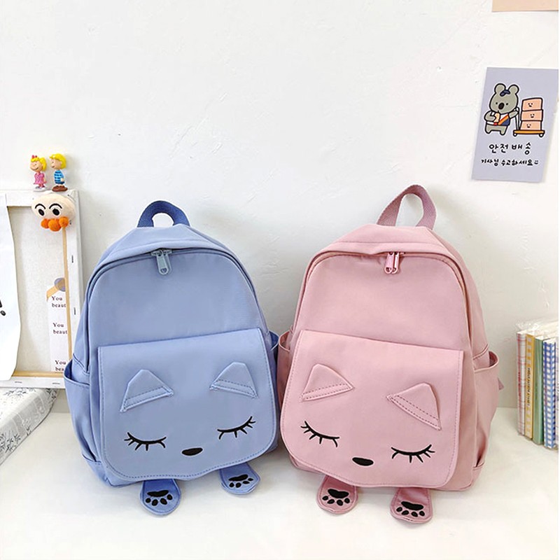 New Children's Backpack Cute Cartoon Cat Girl Backpack Pupil Kindergarten Kids Girls Boy Backpack Unisex Kid Game Bag Travel Bag