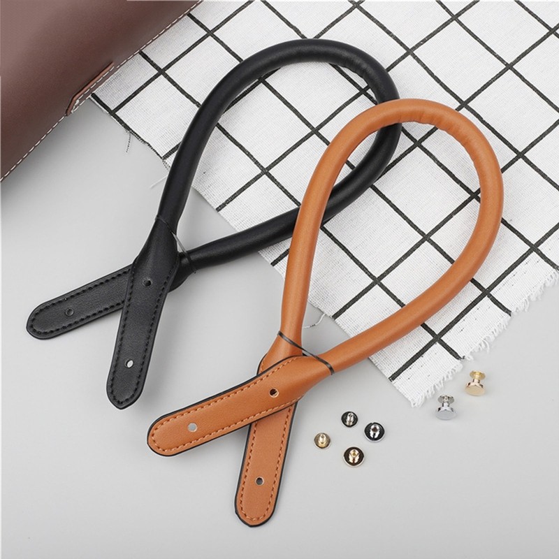 2pcs Belt Bag Detachable PU Leather Replacement Handles Straps Handbags Lady Shoulder Bag Strap DIY Bags Making Supplies