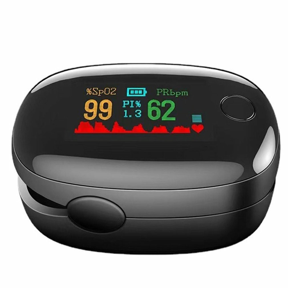 SMH-01 Durable Portable Finger Pulse Oximeter Sports Finger Clip LED Screen Heart Rate Monitor Blood Oxygen Saturation Meter