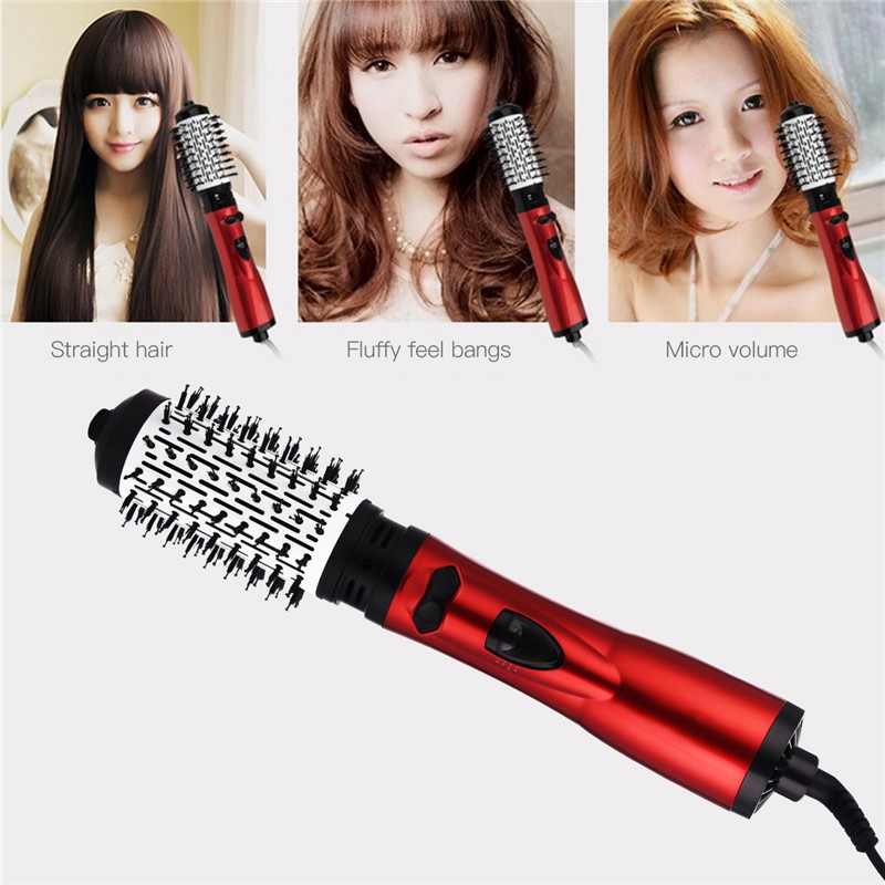 2 in 1 Automatic Rotating Brush for Hair Dryer, Comb for Curly Round Hair, Adjustable Wavy Irons, Wet and Dry Speed