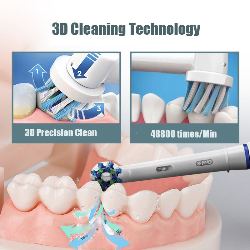 Oral-B Electric Toothbrush 9000 Deep Clean Electric Toothbrush Bluetooth Smart 3D Technology Sonic Toothbrush 6 Mode Rechargeable