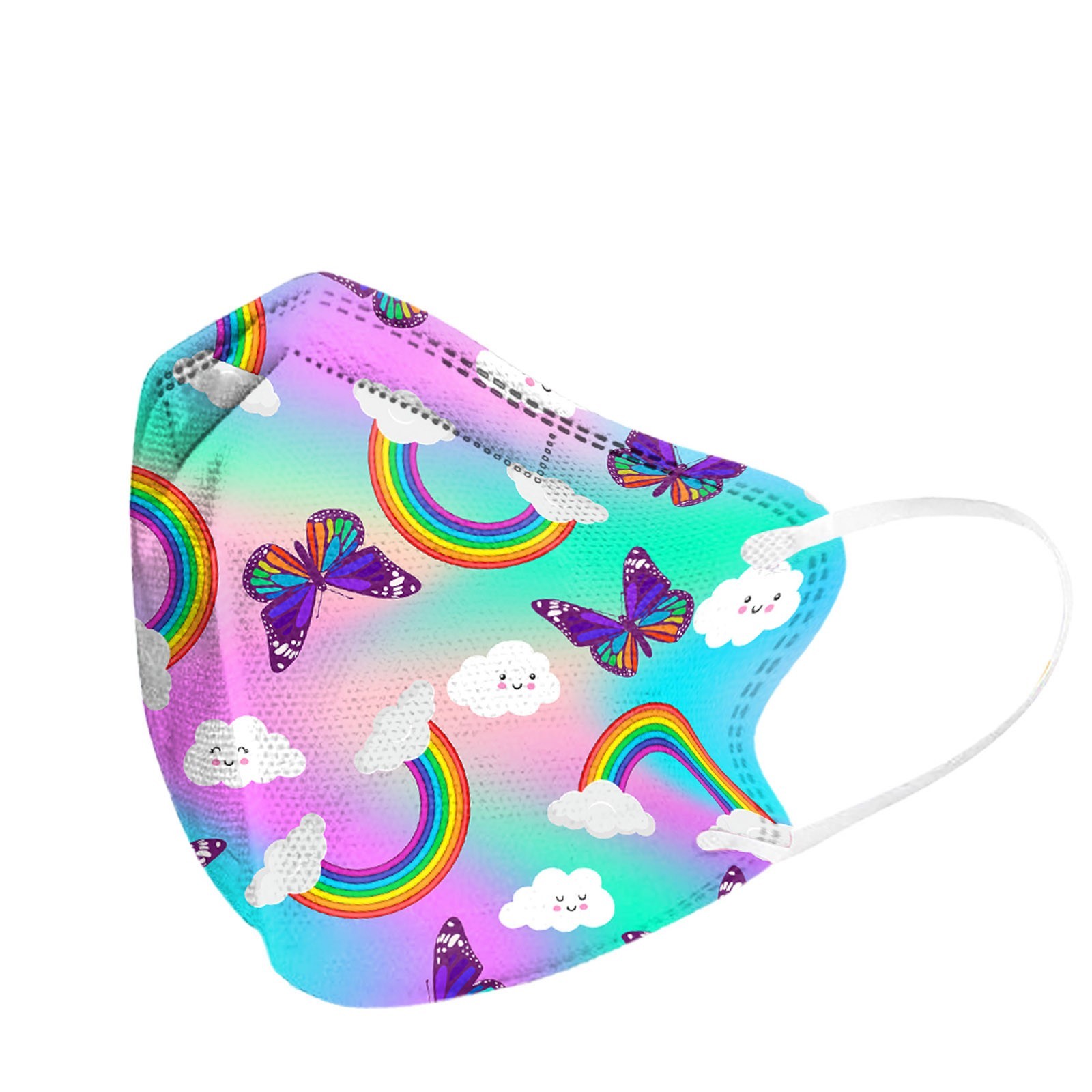 Mascarillas fpp2 mask 2-10 years old 5-layer rainbow Butterfly starry skys printed KN95 mask PM2.5 children FFP2 CE face mask