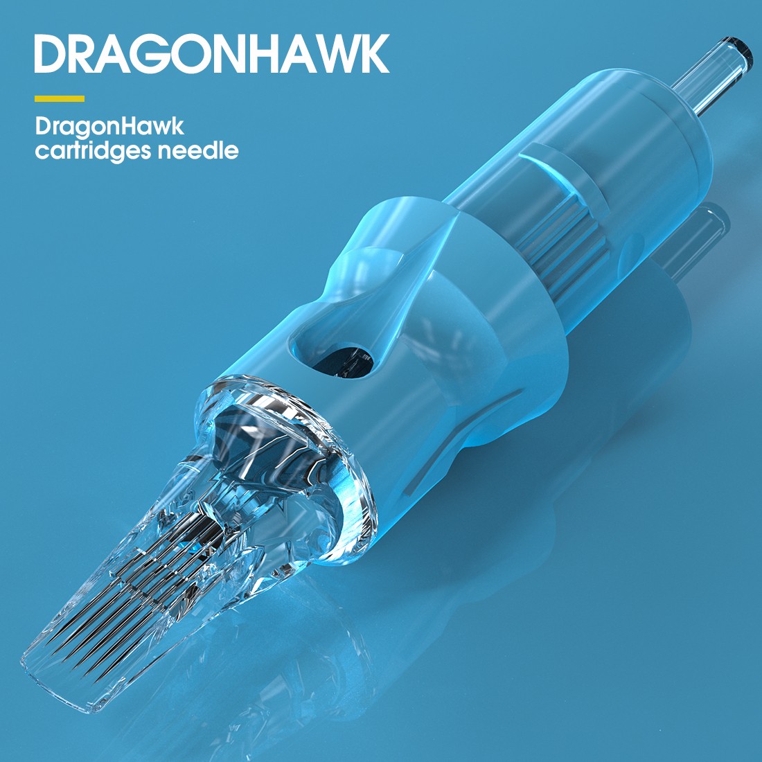 Dragonhawk 20 قطعة/صندوق خرطوشة الوشم إبرة 08/10/12 بطانة مستديرة RL المتاح تعقيم تجميل دائم آلة القلم الإبر