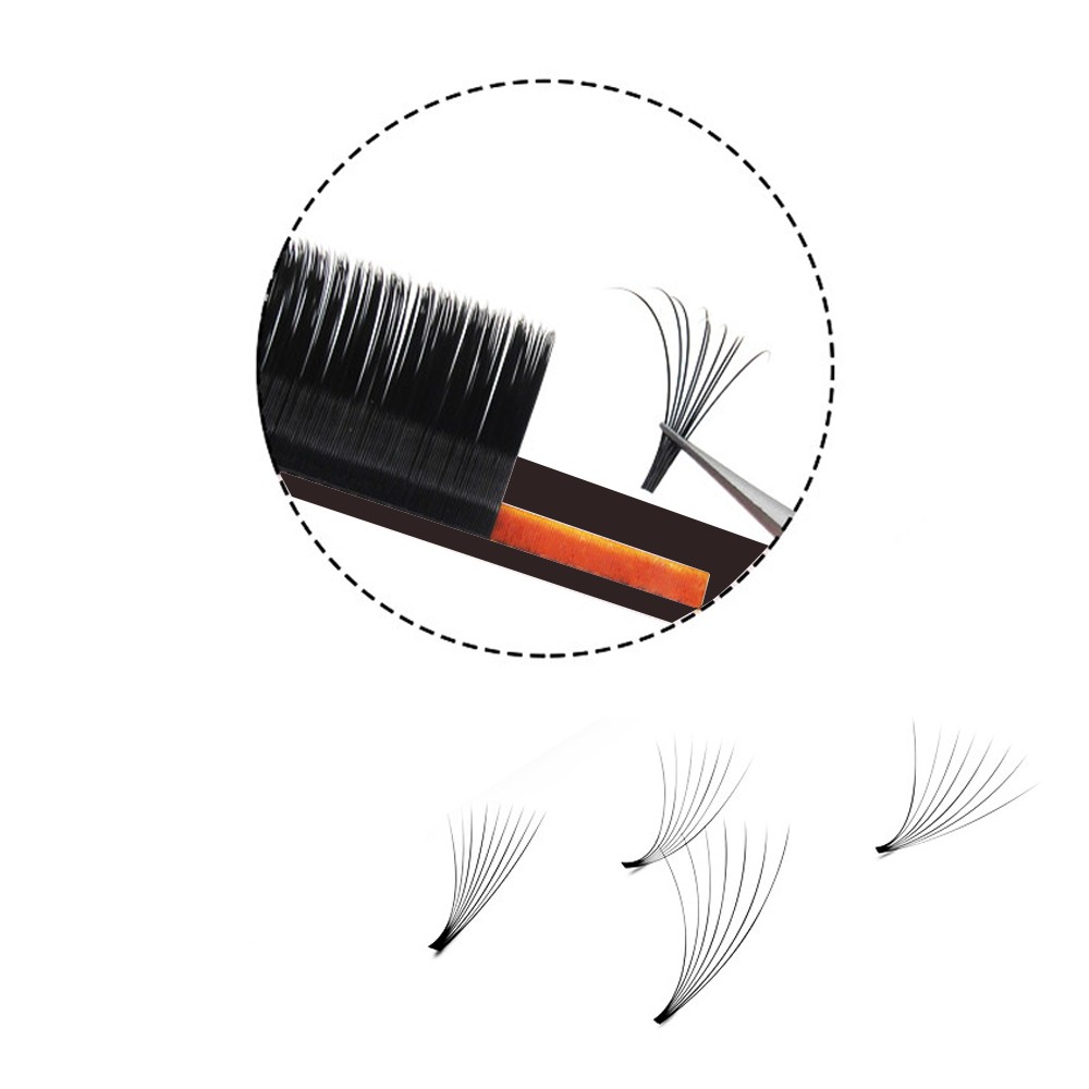 New Arrival 0.05/0.07/0.10 C/D 1pc Magic Eyelash Volume Easy To Make Fan Effect False Eyelash And Blooming Faux Mink Lashes