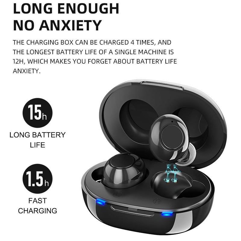 Hearing Aid Rechargeable Intelligent Hearing Aids Low Noise Amplifier One-Click Hearing Device Tone Adjustable For Elderly