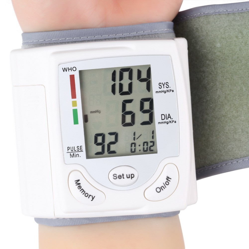 Wrist digital automatic sphygmomanometer, blood pressure monitor, heart rate, tonometer, sphygmomanometer