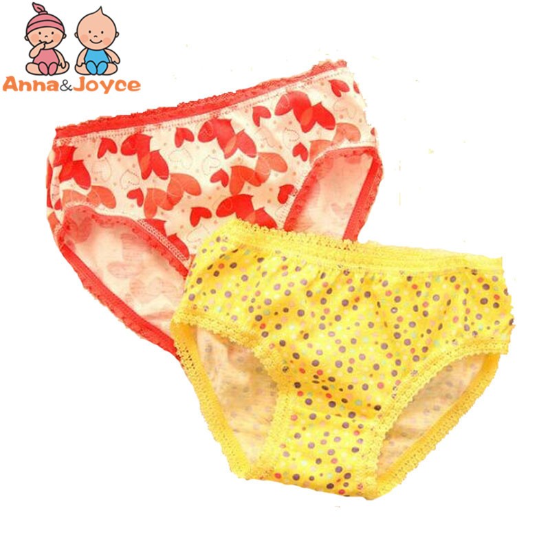 12pcs/lot Girls Underwear Panties Baby Kids Short Pants Children Briefs 2-12Years