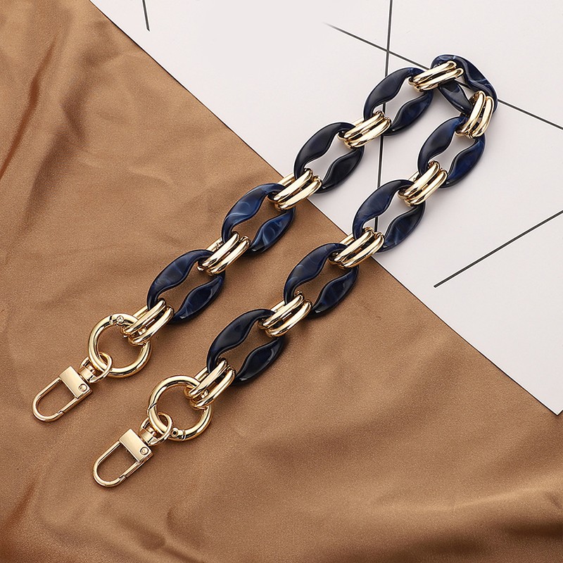 New acrylic bag chain bag belt bag removable colorful accessories women's resin chain chain of bags chain purse chain fishbone chain