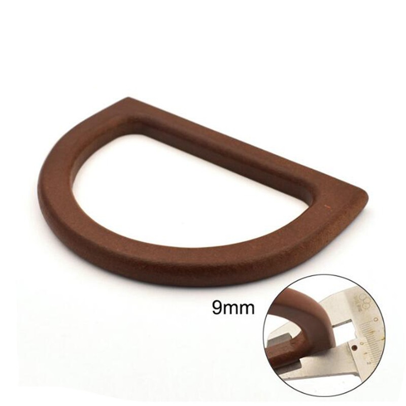 High Quality Replacement DIY Handbag Purse Frame Bag Accessories Wooden Handle