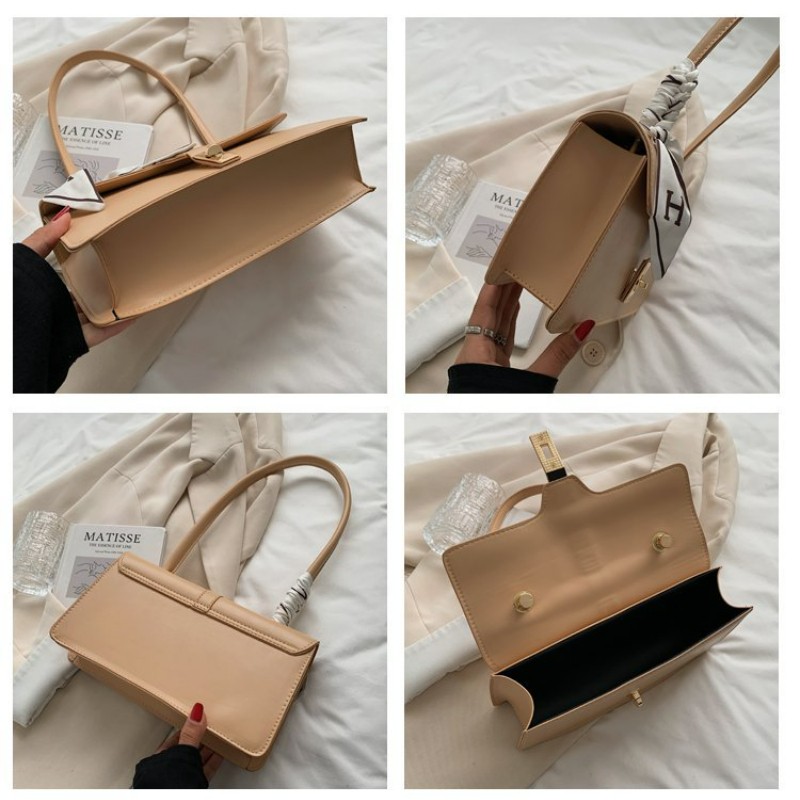 TRAVEASY 2022 New French Scarf Bag Women Korean Handbags Fashion Portable Shoulder Armpit Texture Rail Bag Handbags Tote Bag