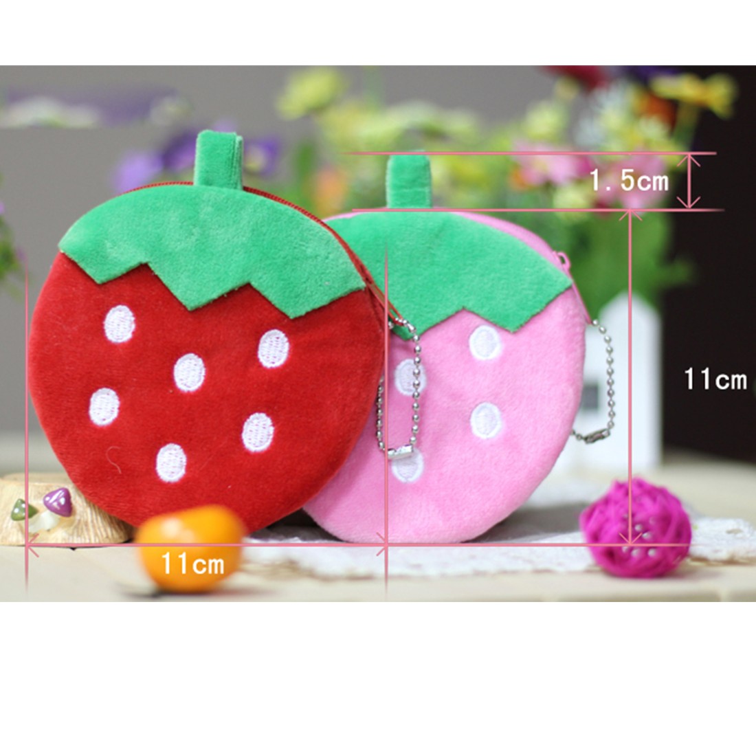 All Cartoon Fruits Coin Bag Clutch New 8cm Pineapple Orange Plush Coin Purse Purse Pouch; Baby Coin Bag Pouch Purse